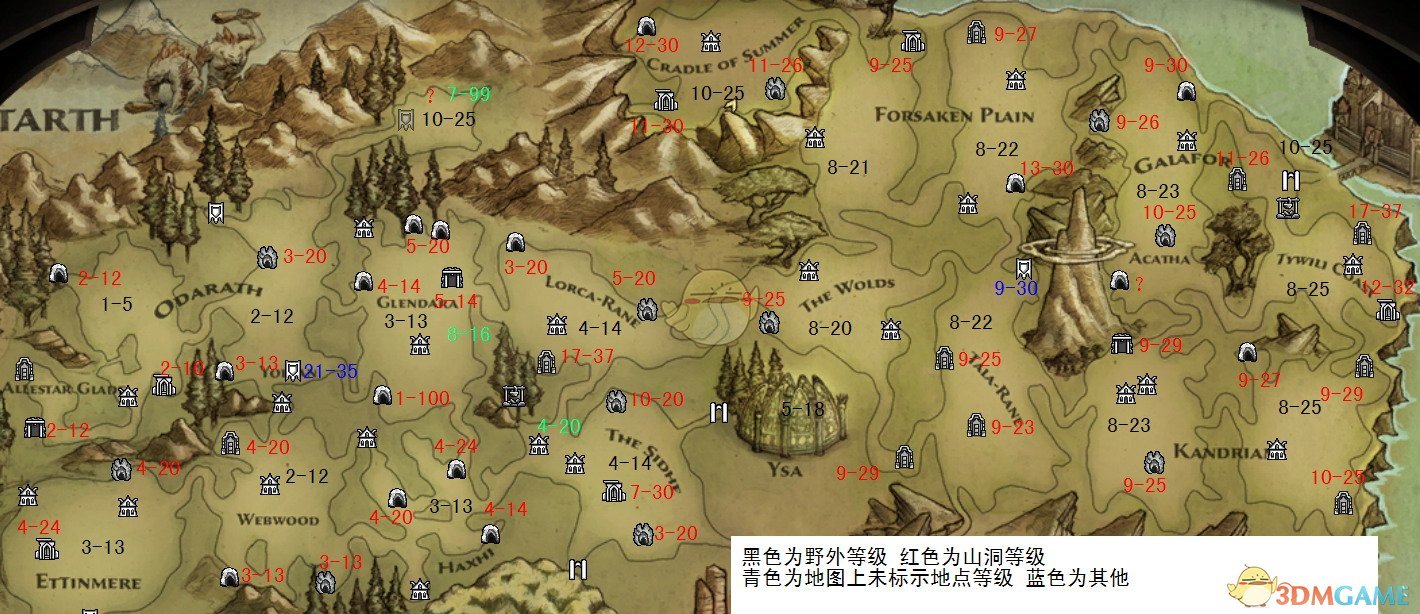 阿玛拉王国惩罚攻略、|（全地图怪物等级一览）