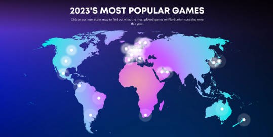 索尼揭示2023年全球23国玩家在PS主机上的游戏偏好