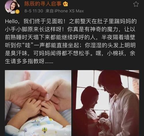 主持人陈辰生女官宣喜讯 陈辰老公是谁余笛个人资料介绍