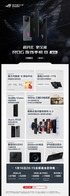 4799元起！ROG游戏手机8系列今日开售：2024年首款电竞机皇