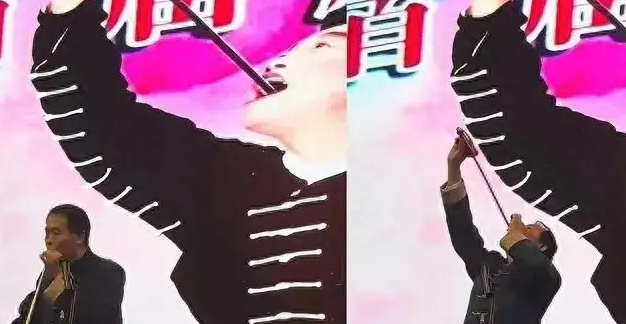吞剑表演大型失误现场,网友称：破解多年疑惑