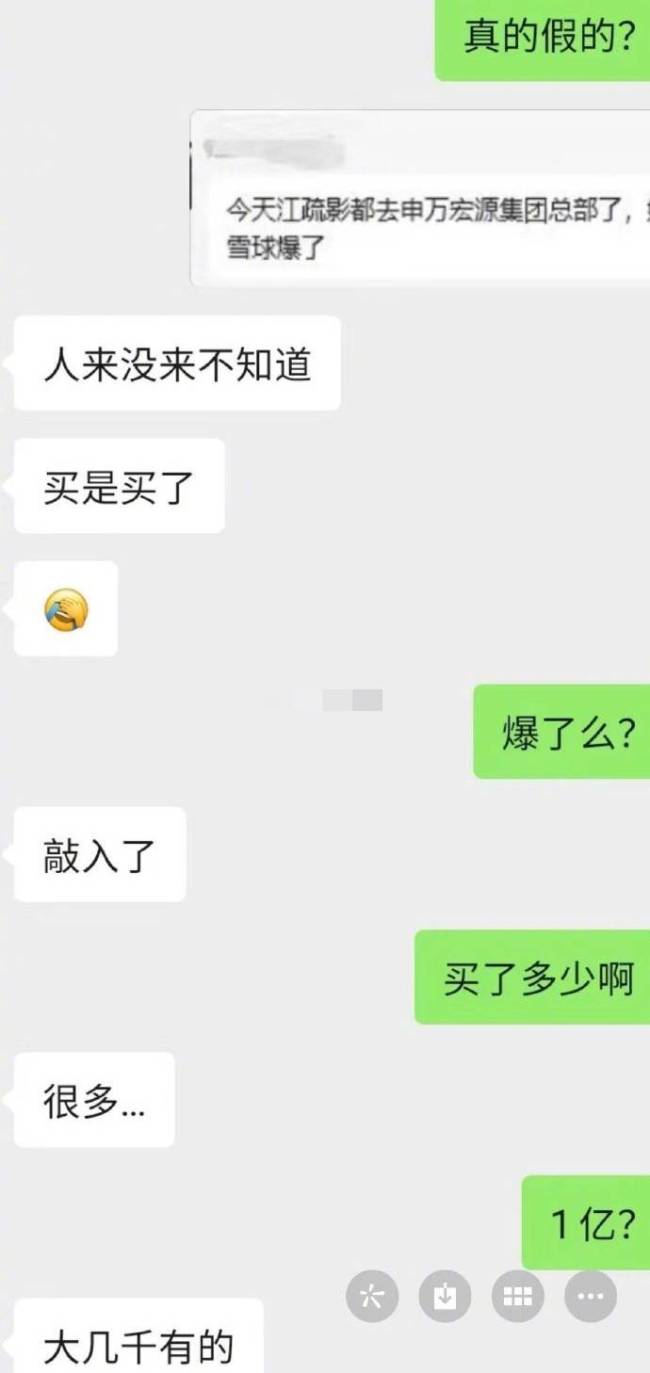 江疏影雪球爆仓跑去申万总部