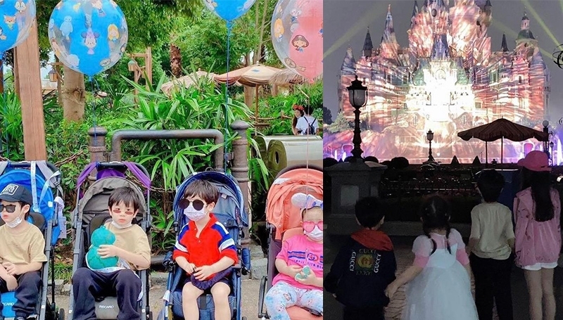 Baby小海绵,Baby迪士尼偶遇