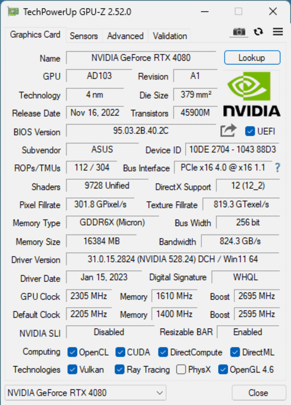 4.3槽庞然巨物！华硕猫头鹰版RTX 4080来了：噪音/温度喜人