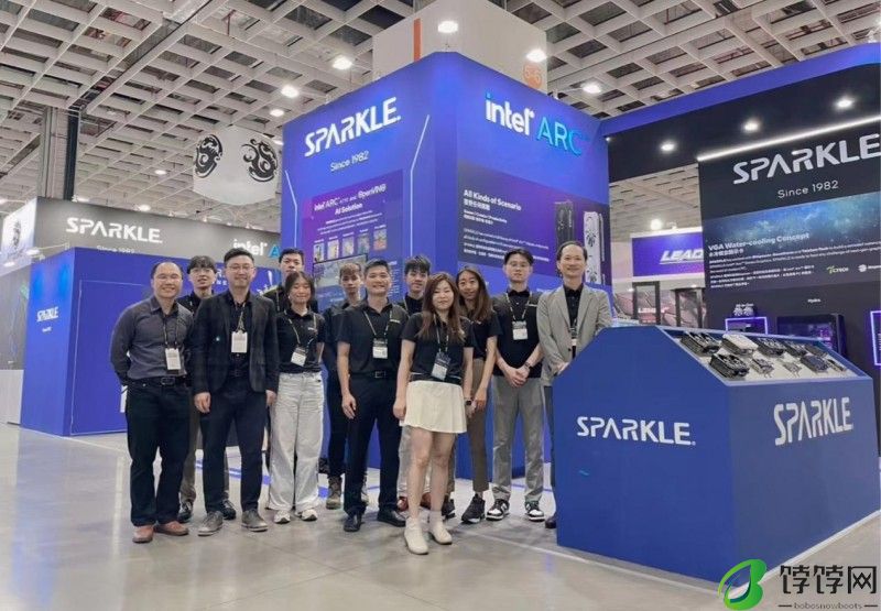 SPARKLE撼与科技携锐炫背插显卡亮相COMPUTEX 2024