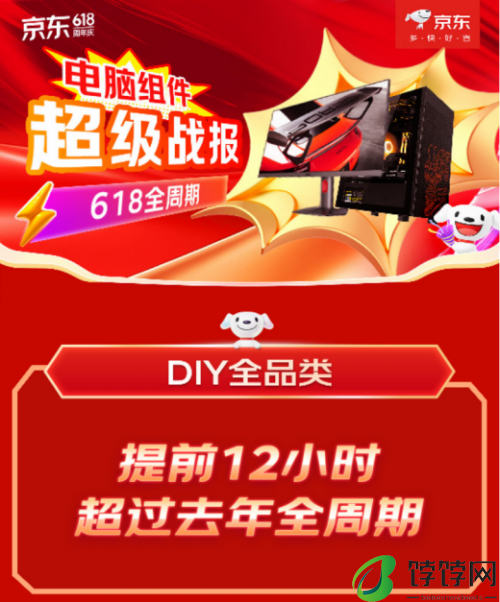 提前12小时超过去年全周期 京东618 DIY全品类销售成绩亮眼