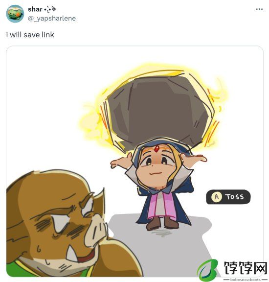 《塞尔达传说》新作梗图：这次换公主救林克了！