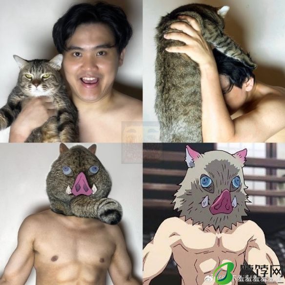 低成本cos小哥新作：《鬼灭之刃》上弦之肆鸣女！分享