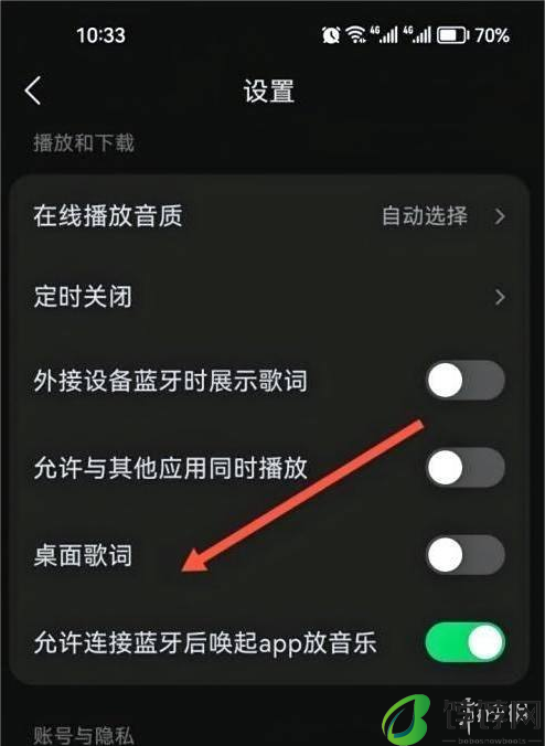 汽水音乐桌面歌词设置方法解析