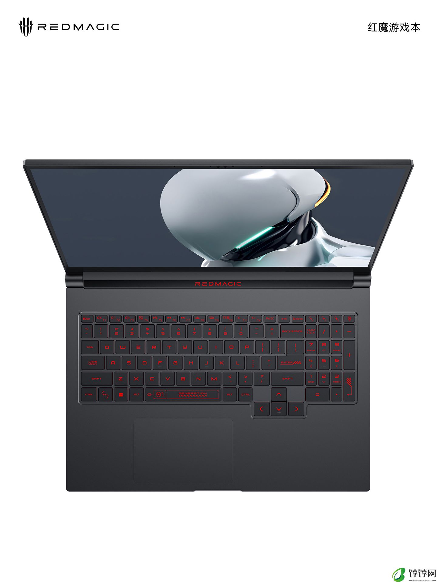 红魔游戏本 16 Pro 官方渲染图公布：黑白双色、RGB 背光键盘