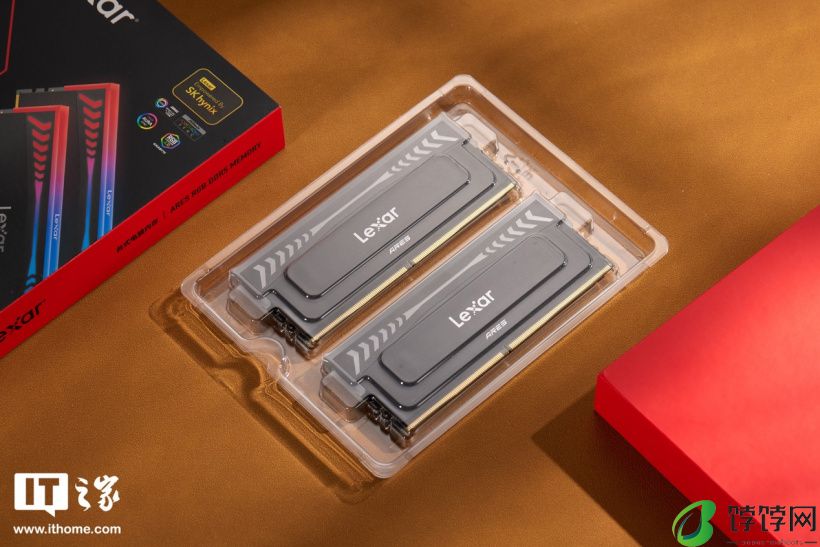 雷克沙战神之翼 ARES RGB DDR5 8000 内存图赏：炫彩白翼支持 RGB