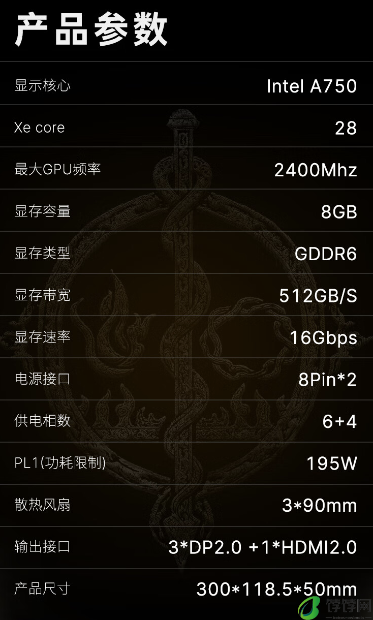 1699 元，蓝戟《艾尔登法环黄金树幽影》联名版锐炫 A750 显卡开售