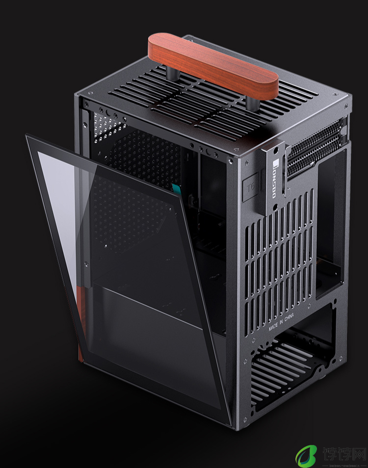 黑胡桃木饰板、可变换提手位置，乔思伯推出 T6 铝合金 ITX 机箱