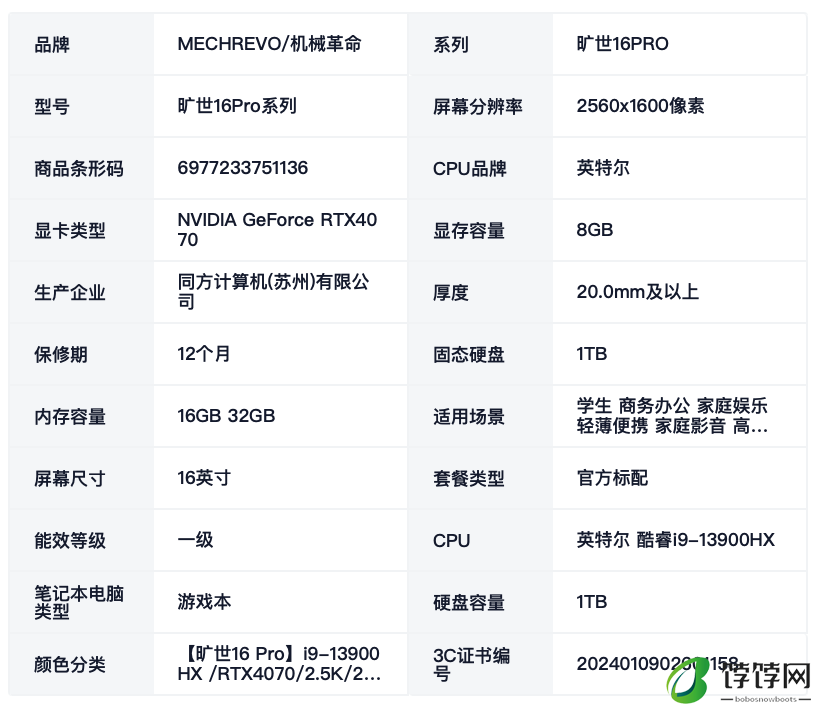 低至 7299 元，机械革命旷世 16 Pro 笔记本“i9-13900HX + RTX4070”版本天猫大促