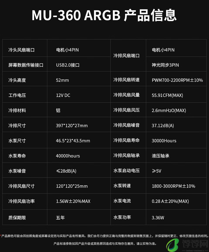 鑫谷昆仑山海 MU-360 ARGB 一体式水冷散热器上架：自带 IPS 屏，首发价 579 元起
