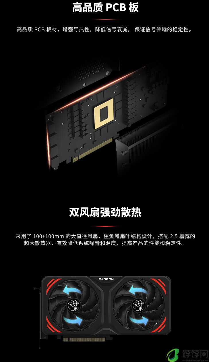 瀚铠推出 RX7700 XT 12G 星空版显卡：双 100mm 风扇 + 6 热管，3229 元