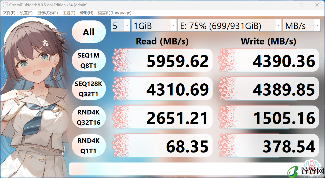 雷克沙 NM1090 PCIe5.0 Gen5x4 NVMe 固态硬盘体验:12000MB/s超高速读取,RGB 散热马甲是绝配