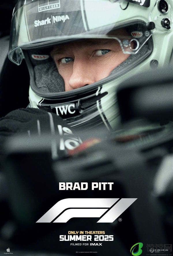 苹果打造！电影《F1》首张海报发布：布拉德·皮特主演、汉密尔顿出演！
