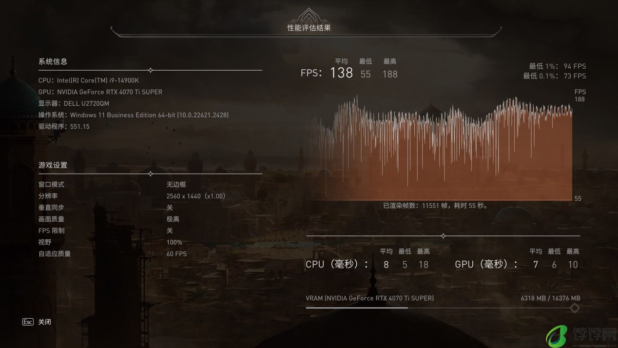 iGame GeForce RTX 4070 Ti SUPER Ultra W OC 16GB 显卡评测：2K 极致游戏体验