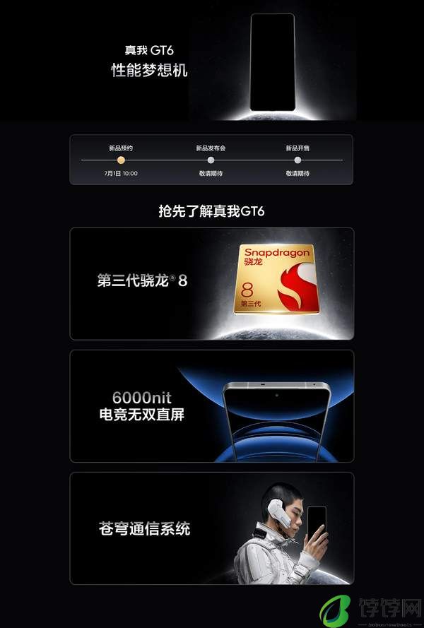 真我GT6上架 三大卖点公布