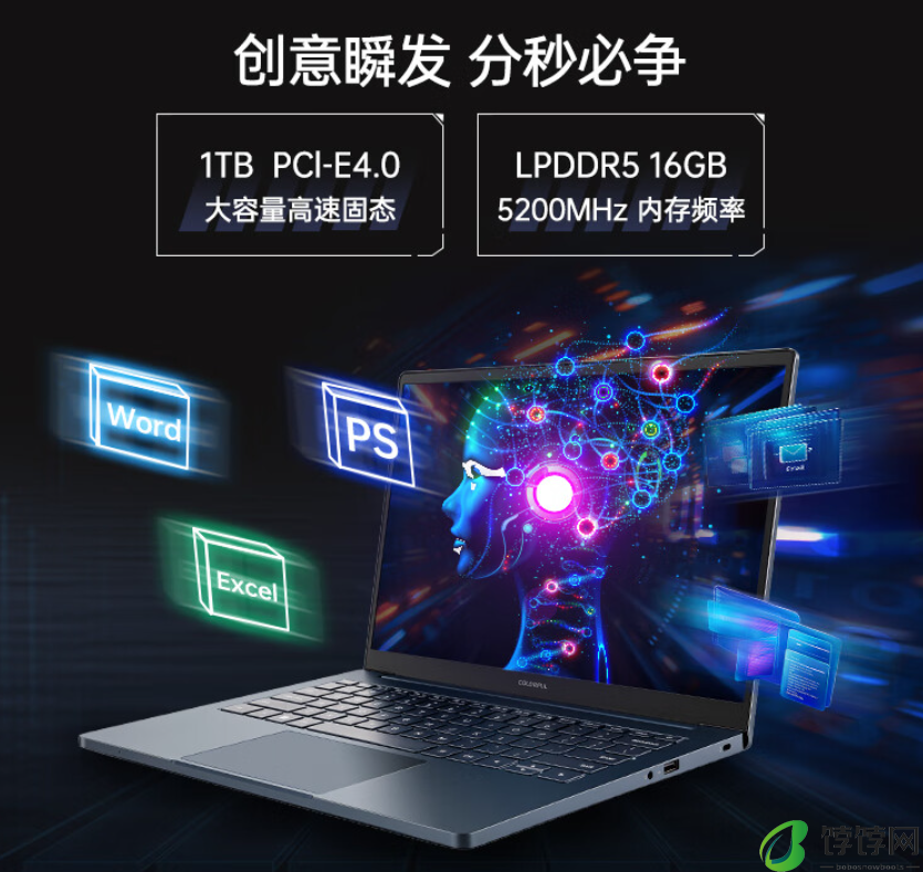 七彩虹首款 AI PC 笔记本源 N14 国行版开启预售：i7-13620H + RTX 4070、物理摄像头开关，首发 7999 元起