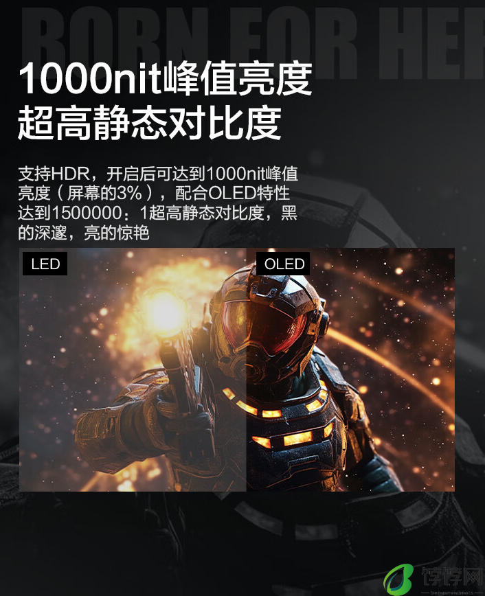2K 240Hz OLED，雷神“LQ27F240E”27 英寸显示器 2999 元首销