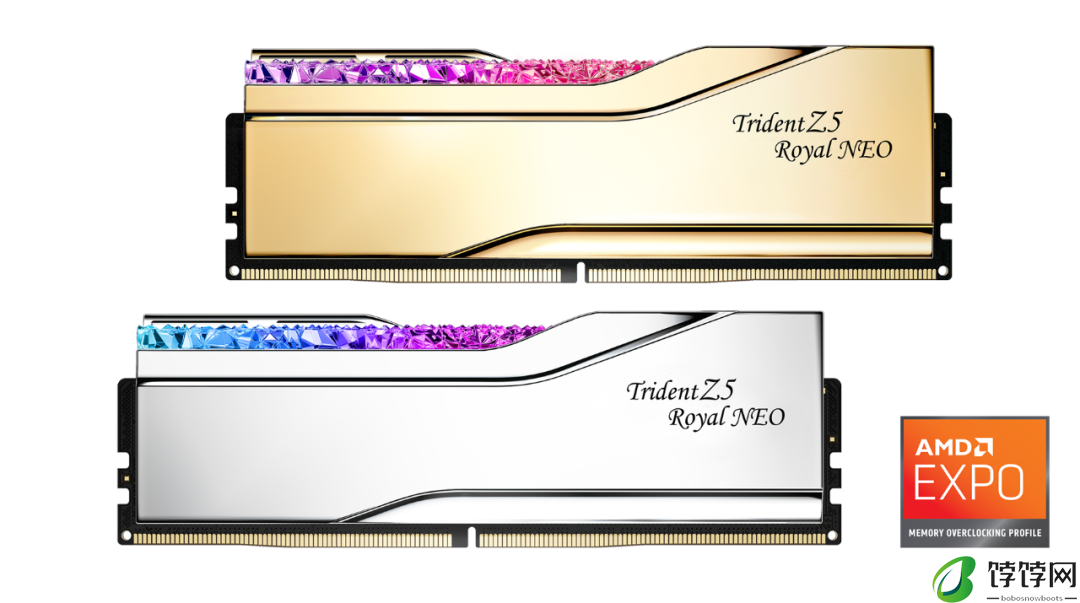 芝奇推出 DDR5-8000 旗舰 Trident Z5 Royal Neo 皇家戟 EXPO 系列内存