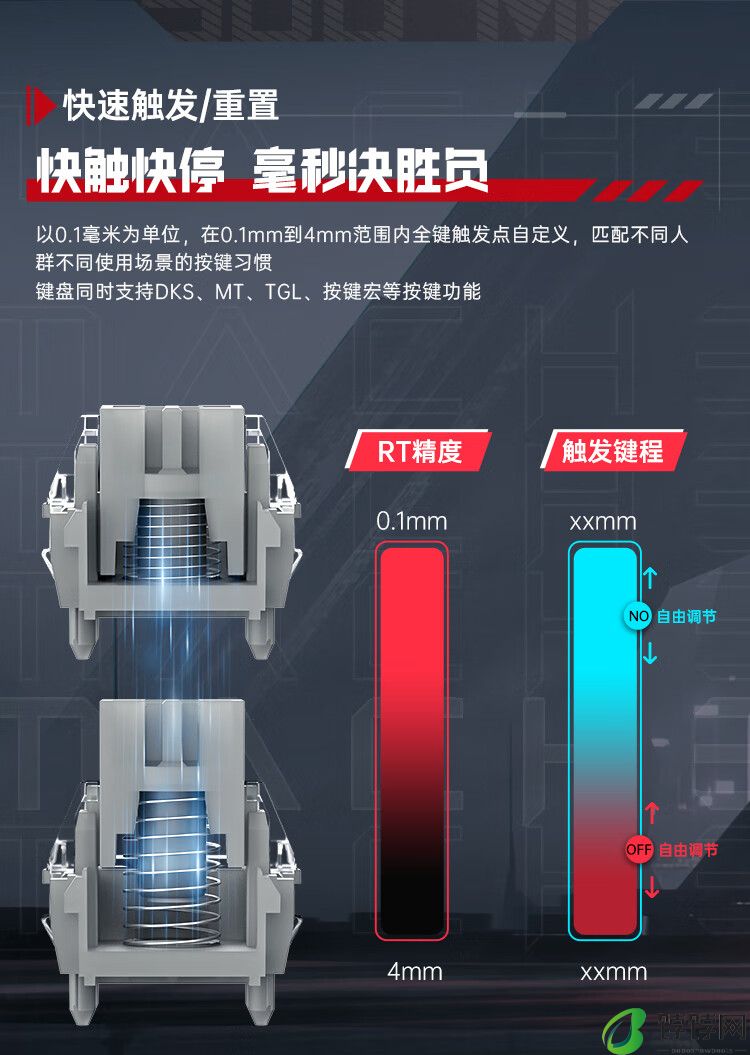 机械师 K500-M61 入门级磁轴键盘上市：霍尔触发、8K 回报率，首发 199 元