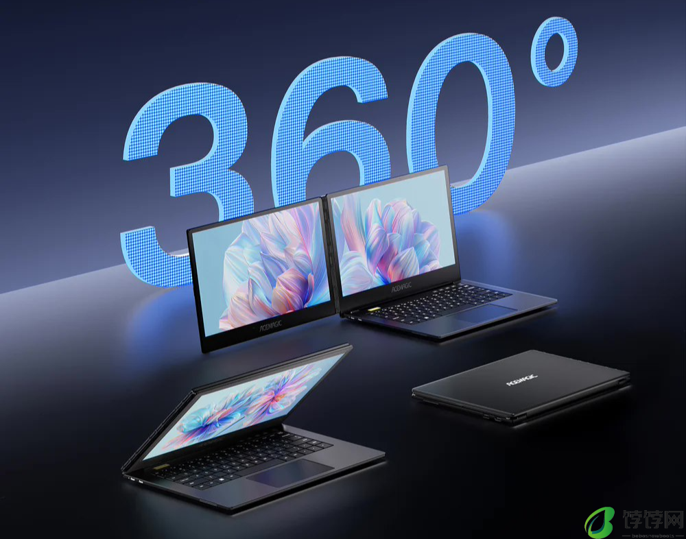 阿迈奇海外发布 Acemagic X1 双屏笔记本：i7-1255U 处理器、14 英寸 360° 双屏