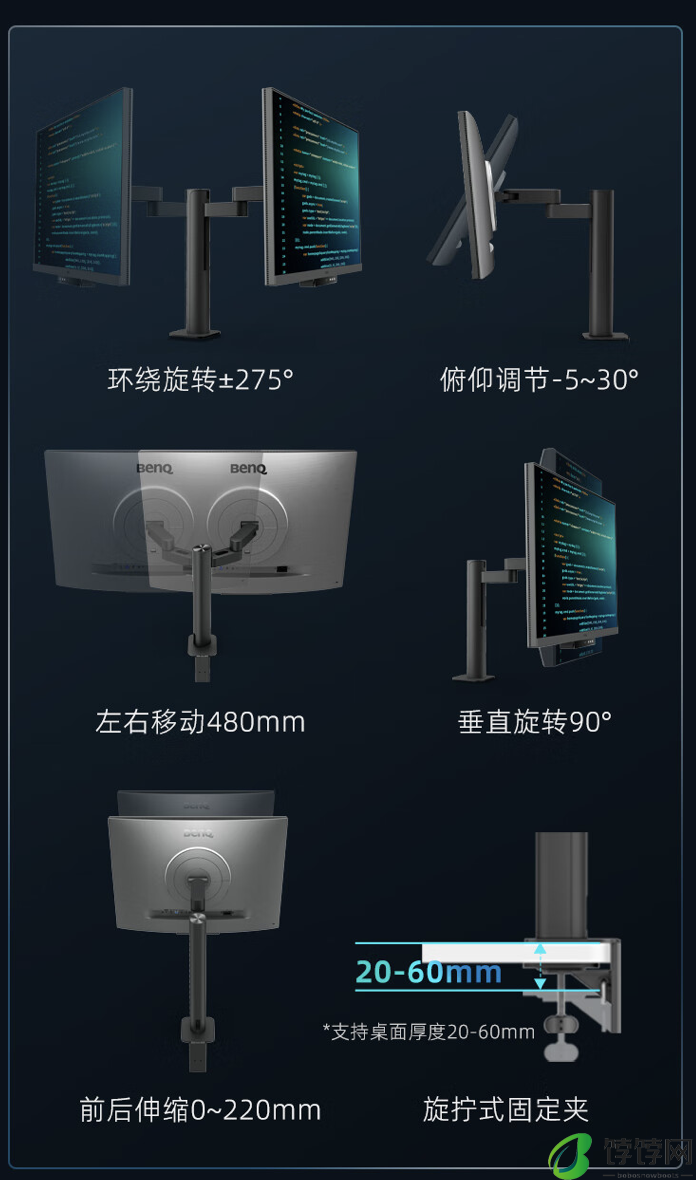 4K 60Hz 代码优化模式、人体工程学支架可竖屏：明基 RD280UA“护眼屏”编程显示器 4899 元开售