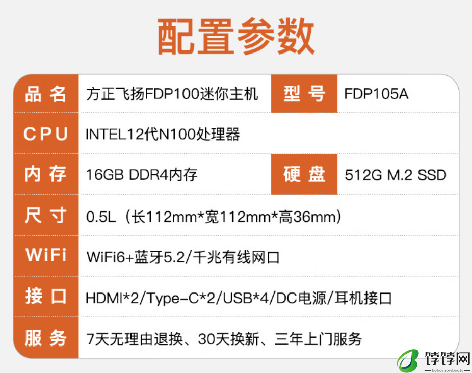 方正飞扬 FDP100 迷你主机开售：英特尔 N100 + 16GB + 512GB 售 1199 元