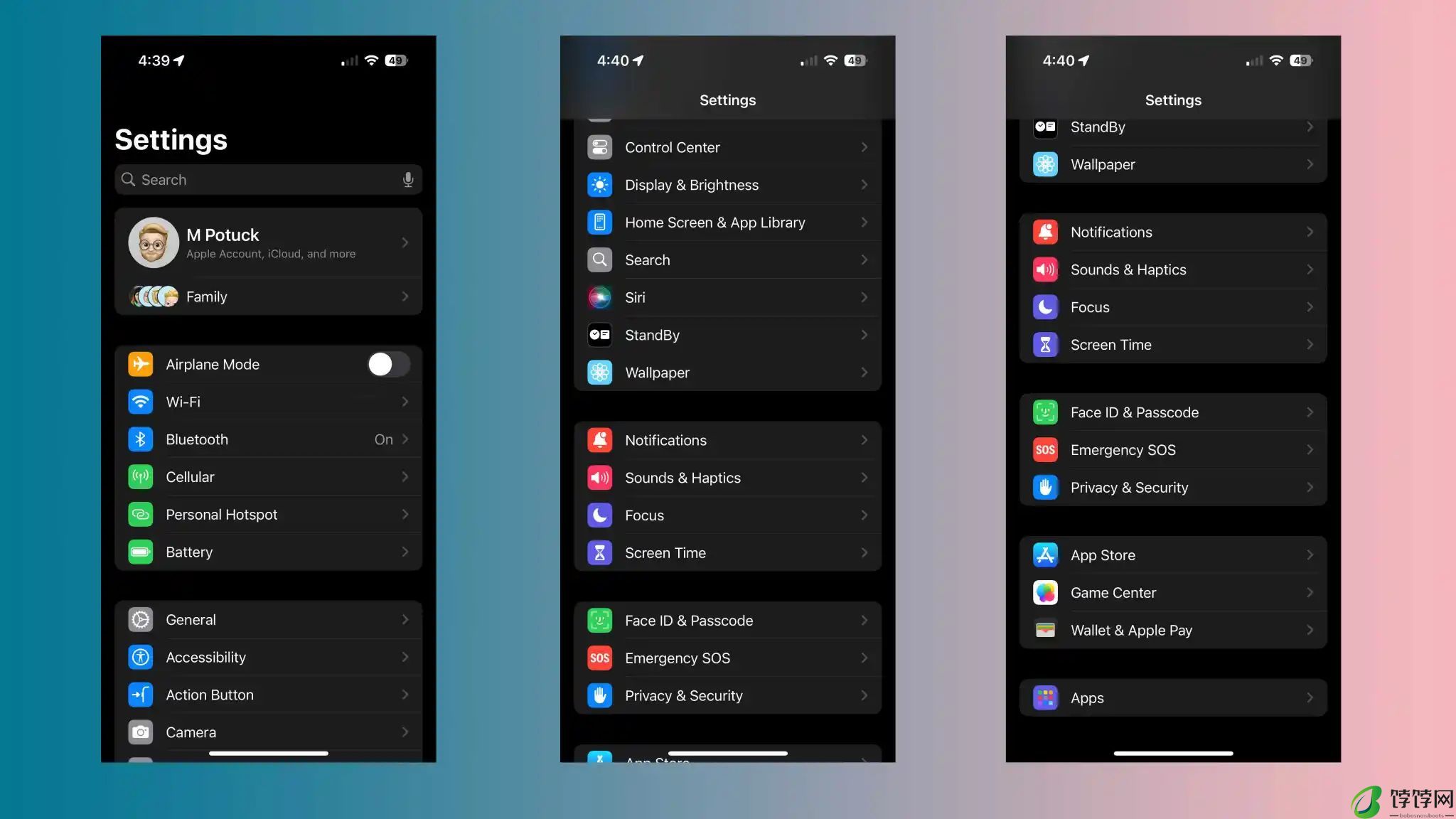 苹果 iOS 18 设置应用“做减法”：梳理菜单选项、增强标题显示