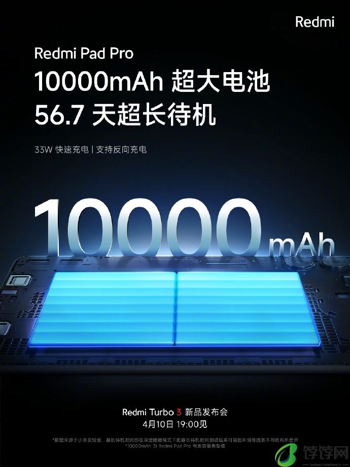 小米 Redmi Pad Pro 平板预热：10000mAh 电池容量，支持反向充电