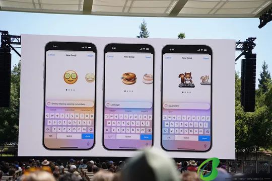 苹果 iOS 18 Genmoji 解锁表情新玩法：听你指令 AI 生成定制 Emoji