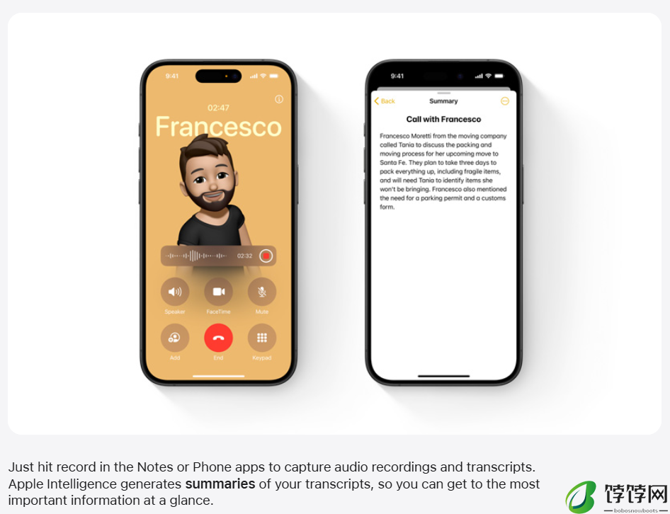 iPhone 终于自带通话录音：苹果 iOS 18 全新 AI 功能秋季上线，还能转录文字摘要
