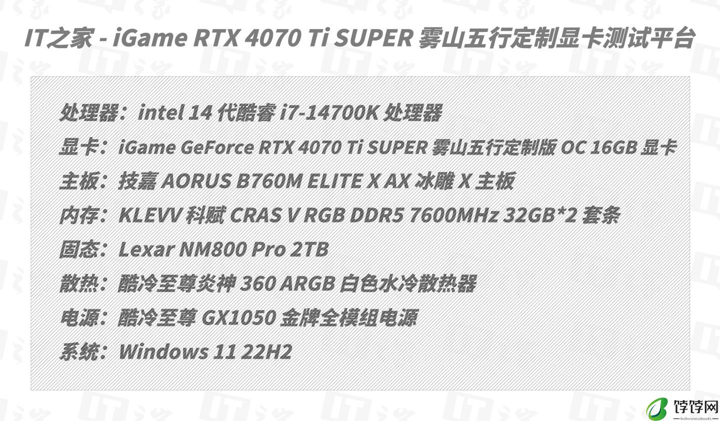 iGame RTX 4070 Ti SUPER 雾山五行联名定制款显卡评测：金皮战甲，全能五行