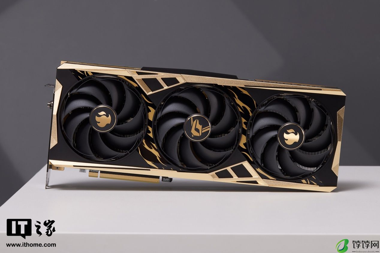 iGame RTX 4070 Ti SUPER 雾山五行联名定制款显卡图赏：玄墨金焰，释放强大烿火之力