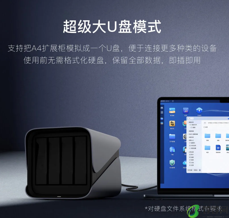 极空间新 A4 硬盘扩展柜上市：四盘位支持最高 88TB，老用户定价 899 元
