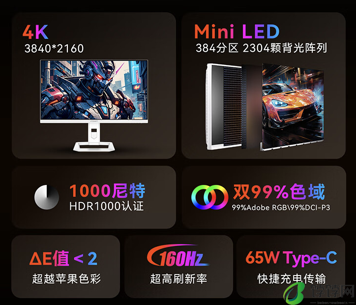 INNOCN 推出 27M2V Lite 27 英寸 Mini-LED 显示器：4K 160Hz，首发价 2399 元