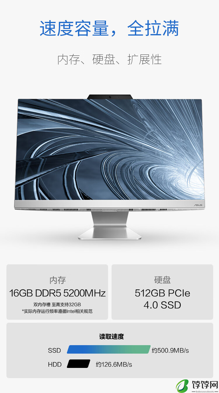 华硕破晓 V5、M3 2024 一体机上市：搭载酷睿 5 120U 与 R5-7520U 处理器，4799 元起