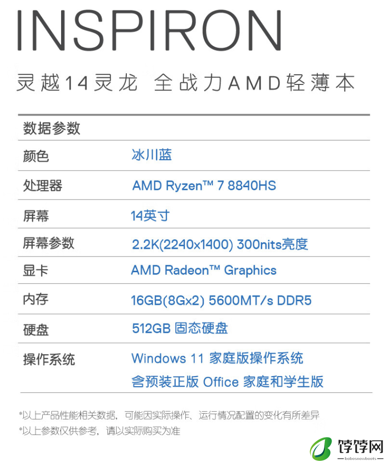 戴尔推出灵越灵龙 14-5445 锐龙版笔记本：R7-8840HS，3999 元起