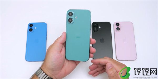 苹果 iPhone 16 机模五种颜色展示