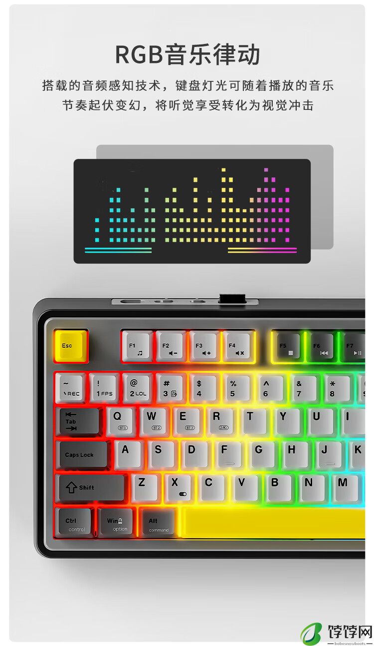 黑爵 AK870 电竞磁轴键盘开售：三拼色 PBT 键帽、有线单模 / 无线三模双版本，299 元起