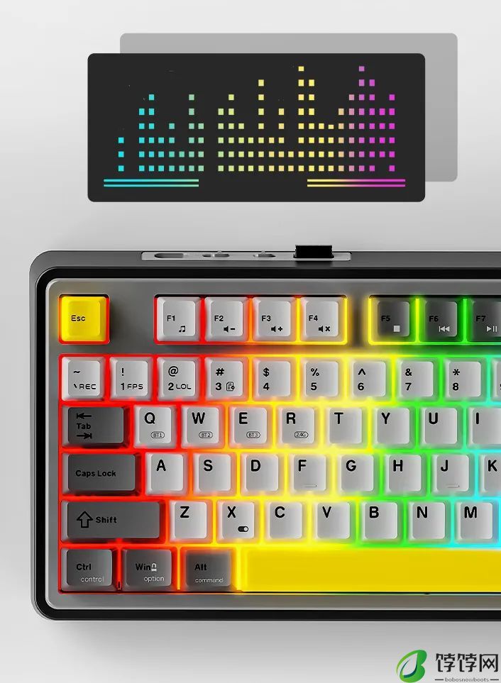 黑爵 AK870 电竞磁轴键盘发布：三拼色 PBT 键帽、有线单模 / 无线三模双版本，首发 299 元起