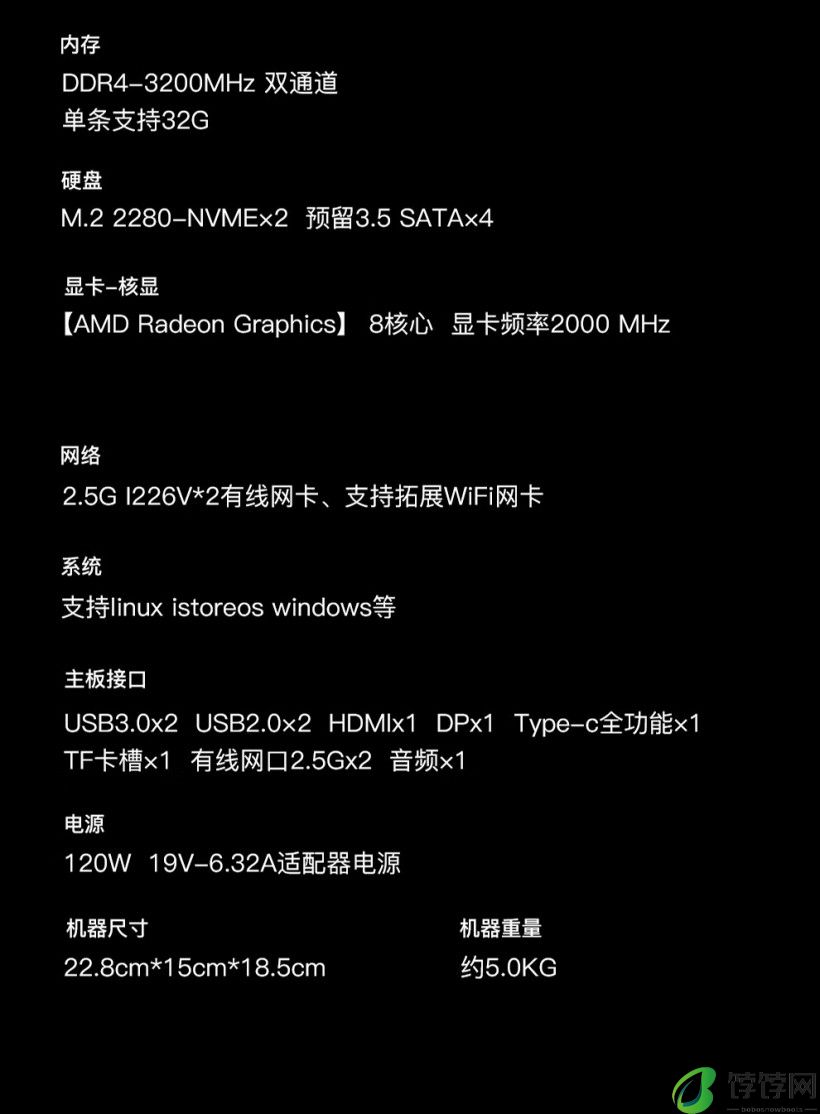 天钡推出 NAS 型迷你主机 WTR Pro：AMD 锐龙 R7-5825U 准系统 1899 元，双 2.5G 网口