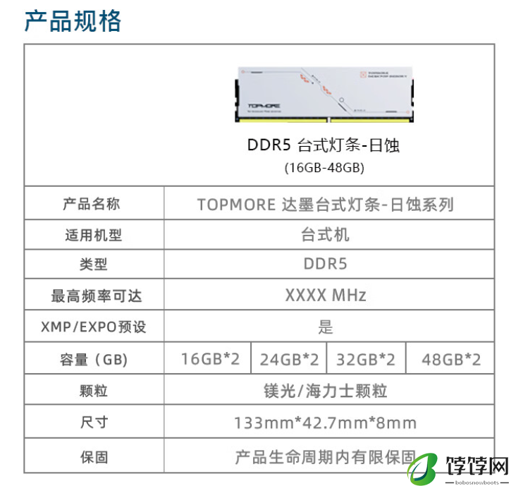 达墨将推出新款 DDR5 6000 日蚀内存条：C36 时序，32G 套条 559 元