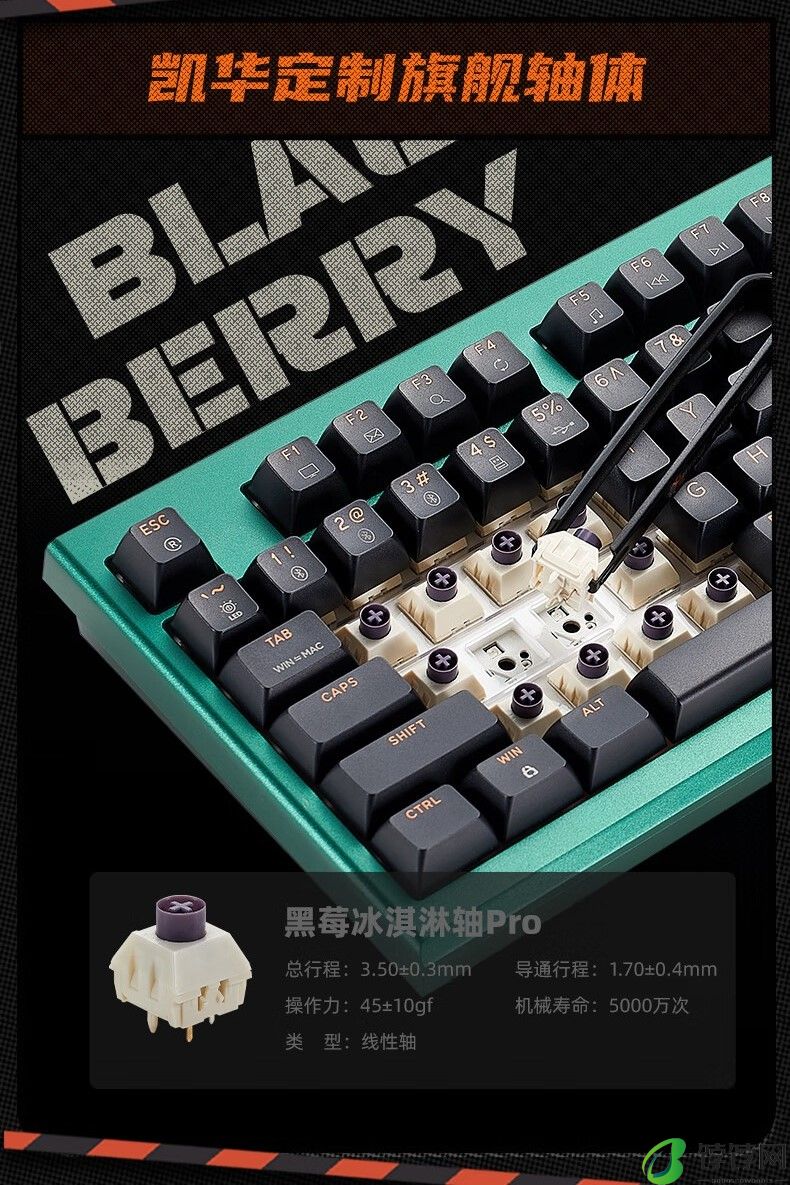 搭凯华黑莓冰淇淋轴 Pro，黑峡谷 Z2 Pro 三模机械键盘开启 599 元预售