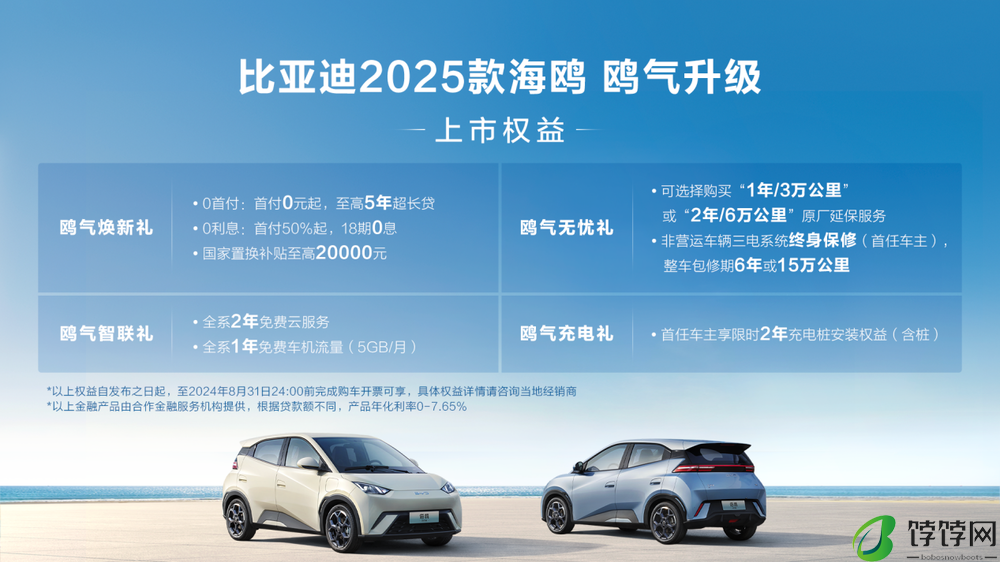 比亚迪2025款海鸥正式上市 售6.98万元-8.58万元