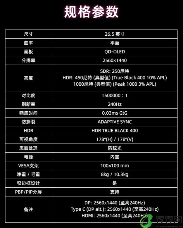 微星 26.5 英寸 MAG 271QPX QD-OLED E2 显示器亮相：2K 240Hz 高刷、石墨烯散热，3999 元