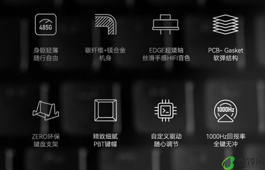1199 元，洛斐推出 EDGE84“全球最轻薄”矮轴双模机械键盘：485 克重量、碳纤维面板